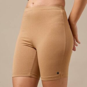 Solid Women Beige Cycling Shorts